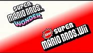 Super Mario Bros. Wonder and New Super Mario Bros. Wii - Title Screen (MASHUP)