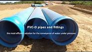 Installation of large-diameter PVC-O pipes
