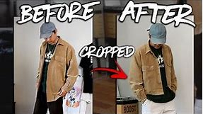 How to UPCYCLE Your OLD JACKET by Cropping It | JULIUS