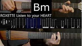 Listen to your heart ROXETTE | Guitar | TAB | Chords | Intro