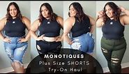 Best SHORTS for CURVES!! Plus Size Shorts 👀🍑 Monotiques Jeans Curvy | Canada