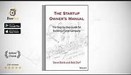 The Startup Owner's Manual Book Summary By Steve Blank The Step-By-Step Guide for Building a Great