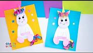 Cute Unicorn Paper Craft for kids | with printable template