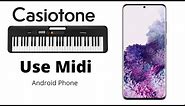 Using Casiotone CT-S200 and CT-S300 for MIDI on Android phones
