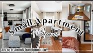 Small APARTMENT MAKEOVER 2022 :: AirBnB Transformation on a Budget!