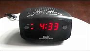 SXE Compact Electric LED Dual Alarm Clock Radio with Programmable Sleep Timer