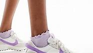 Nike Waffle Debut sneakers in white & purple | ASOS
