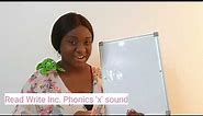 Read Write Inc. Phonics 'x' sound (complete lesson)
