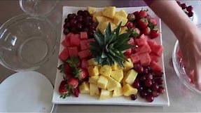 Super Impressive Throw-Together Fruit Platter For Easy Entertaining