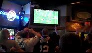 Packer fans react at Stadium View in Green Bay as Packers win Super Bowl XLV