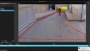 AXIS Camera Station - Creating an alarm when a human is detected in an area designated for vehicles