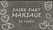 42 - Faire-part mariage vidéo - personnalisable