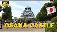 Full Tour of Osaka Castle, Park, Museum & More 🇯🇵 (4K) Walking Tour