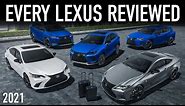 ENTIRE Lexus Lineup 2021 Reviewed...Best Models Revealed