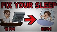 How To Fix Your Sleep Schedule - Reset Your Sleep Pattern (animated)