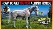 How To Get ULTRA RARE Albino Arabian! Where To Find Dutch's Albino Arabian Horse - RDR2