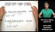Scientific Notation: Introduction