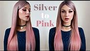 How To: SILVER TO PINK HAIR COLOUR #mydentity
