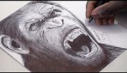 DRAWING CAESAR | PLANET OF THE APES - WITH A BLACK BALLPOINT PEN