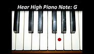 Hear Piano Note - High G