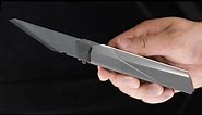 Titaner Titanium Folding Knife with no Visible Screws, Utility Knife with OLFA blade