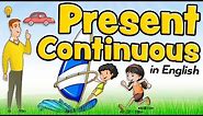 Present continuous in English for kids - What are you doing?