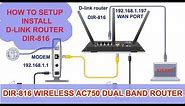 How to Setup and Install D link AC750 Dual Band Router