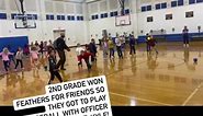 2ND GRADE WON FEATHERS FOR FRIENDS SO THEY GOT TO PLAY DODGEBALL WITH OFFICER KYLE! | Velma Penny Elementary