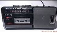 1989 Sony Radio Cassette-Corder; CFM-140