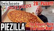 Cicis Pizza PIEZILLA Giant 28 inch Pizza Review!!! The Biggest Pizza I have Ever Seen- brickeats