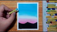 Easy and Simple Oil Pastel Drawing for Beginners | Step-by-step Tutorial