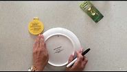 How to hang plates on a wall