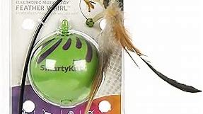 SmartyKat Feather Whirl Electronic Motion Wand Cat Toy, Battery Powered - Green, One Size