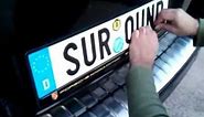 Install Your Car Number Plate Surround