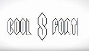 Font based on the cool S that everyone learns to draw when they are a teenager
