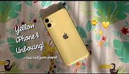 Yellow iphone 11 unboxing + case haul from shopee! ;)
