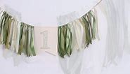 Olive green background banner, high chair banner