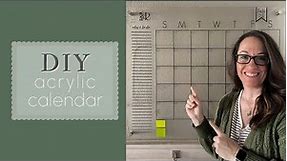 How to make an acrylic plexiglass wall calendar | DIY Tutorial