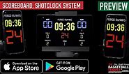 Preview: Basketball Scoreboard, Shotclock & Remote Control Apps (iOS & Android)