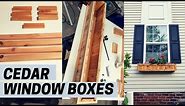 How to Build a Cedar Window Planter Box | Easy DIY Project