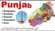Punjab Map /Borders /Geography/Divisions/Districts/Basic information