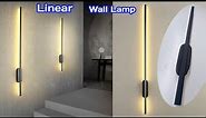 Modern Simple Linear Tube LED Wall Lamp | Up down Background Opposite Wall light LED | Bedside wall