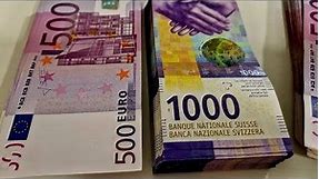 EUR vs Swiss Franc: Counting 100k Money Challenge!
