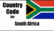 South Africa Dialing Code - South African Country Code - Telephone Area Codes in South Africa