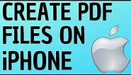 How to Create PDF Files on iPhone and iPad - Print to PDF