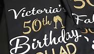 Celebrating 50..... Custom Birthday Tee's Becoming 50 ✨️ Birthday Squad | Victorious Place LLC