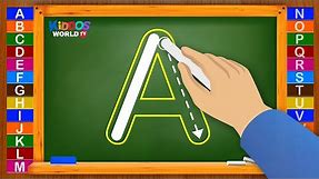 How to Write Letters for Children - Teaching Writing ABC for Preschool - Alphabet for Kids