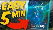 ALTERATION Level 100 in 5 Minutes (EASY SIMPLE GUIDE) Telekinesis Spell Location!! (2022)