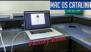 Mac OS Catalina Reset | Restore To Factory Settings Mac 2020