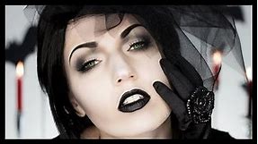Black Widow Victorian Ghost Halloween Makeup